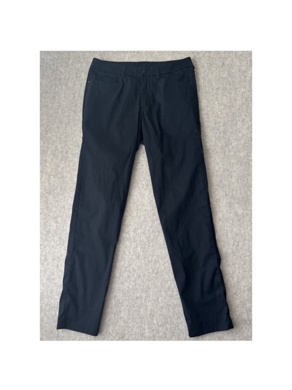 Lululemon ABC 5 Pocket Pant Mens 31x32 Black Slim Fit Warpsteme